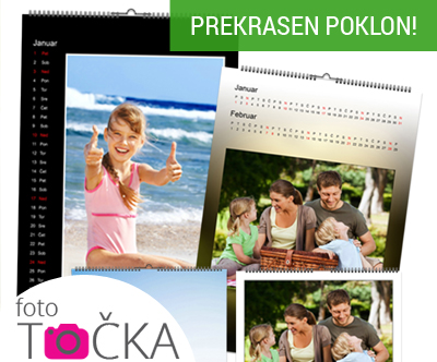 Personaliziran stenski koledar z vašimi fotografijami