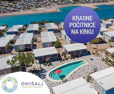 Kamp Omišalj 5*, Krk: družinski oddih v mobilni hišici