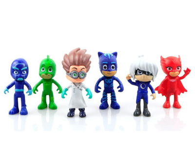 Komplet 6 figuric iz risanke PJ Masks - Pižamarji