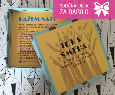 Družabna igra IGRA SMEHA, primerno za 3-15 igralcev!