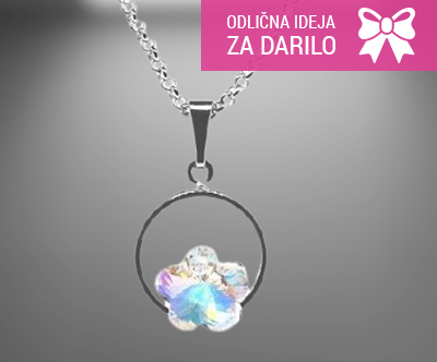 Ročno izdelana unikatna verižica White Rose