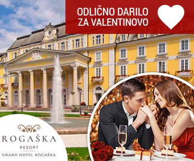 Grand Hotel Rogaška: valentinov vikend s polpenzionom