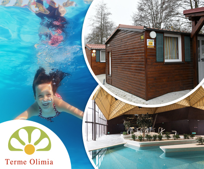 Kamp Natura 5*; Terme Olimia: oddih v mobilnih hiškah