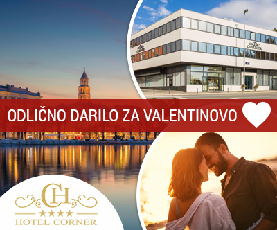 Hotel Corner 4*, Split: valentinov oddih s polpenzionom