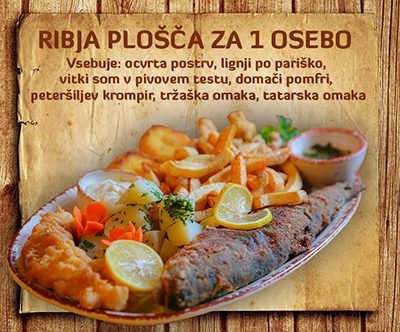 Okrepcevalnica Zelena dolina: Bogata ribja plošča