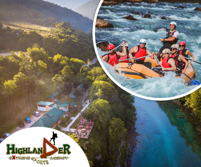 Kamp Highlander: adrenalin rafting na biserni reki Tari