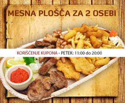Okrepcevalnica Zelena dolina: mesna plošča