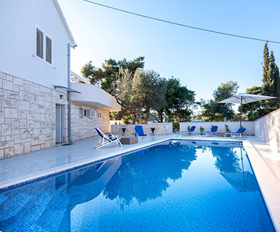 Vila Lidia, Brac: oddih za do 9 oseb