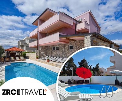Apartmaji z bazenom, Novalja, Pag