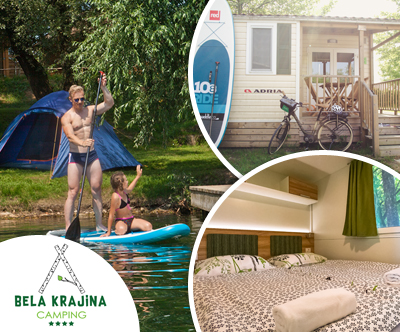 Camping Bela Krajina: 2x nocitev v mobilni hiški