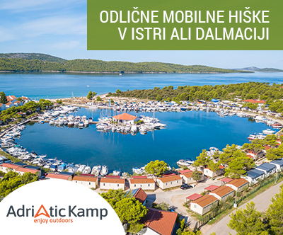 Mobilne hiške Istra in Dalmacija: pomladni oddih