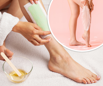 Salon Elitte: depilacija na predelu nog, vosek