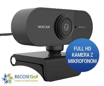 Full HD USB spletna kamera z vgrajenim mikrofonom
