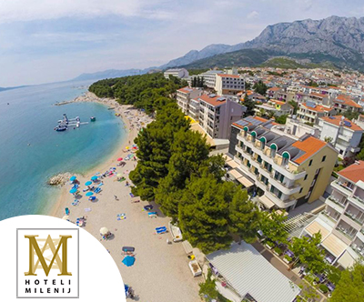 Hotel Milenij 4*, Makarska: hotel na plaži