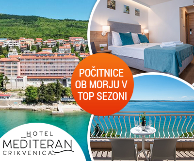 Hotel Mediteran 3* Crikvenica, oddih s polpenzionom 