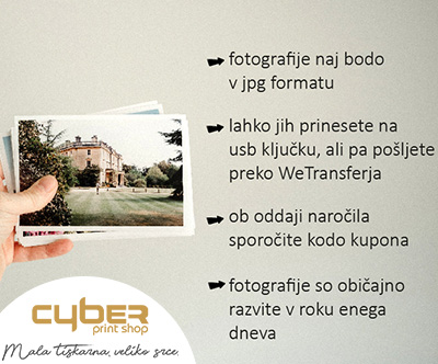 Cyber Print Shop: izdelava 50 fotografij
