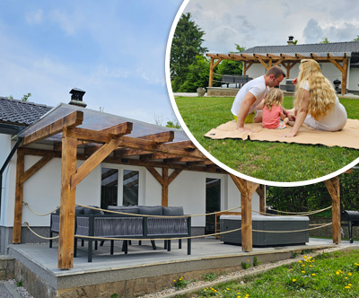 Sunset spa: najem počitniške hiše z jacuzzijem in savno