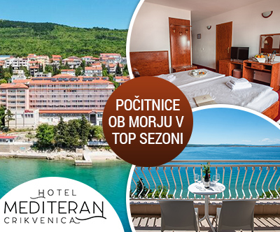 Hotel Mediteran 3* Crikvenica, oddih s polpenzionom 