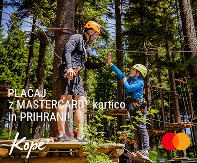 Adrenalinski park Kope: vstopnica z malico