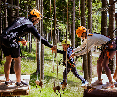 Adrenalinski park Kope: vstopnica z malico