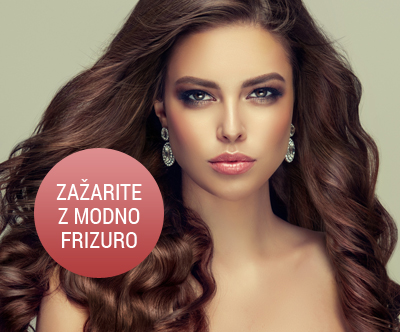 Žensko barvanje, striženje in fen frizura