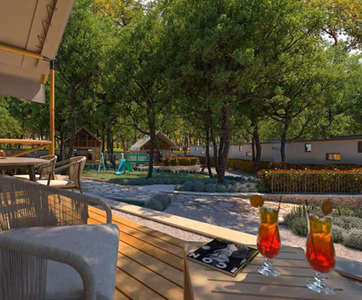 Banki Green Istrian Village; nočitev v Glamping šotorih