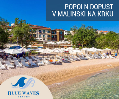 Blue Waves Resort 4*, Malinska, Krk: popolne počitnice