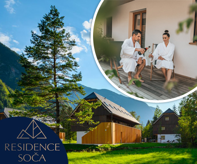 Residence Soča 4*, oddih v dvoje, 2x nočitev z zajtrkom