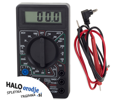 LCD digitalni elektronski tokovni multimeter