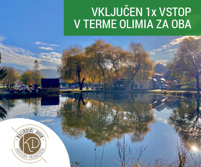 Kozjanski dvor 3*, Kozje: oddih, karte za terme Olimia