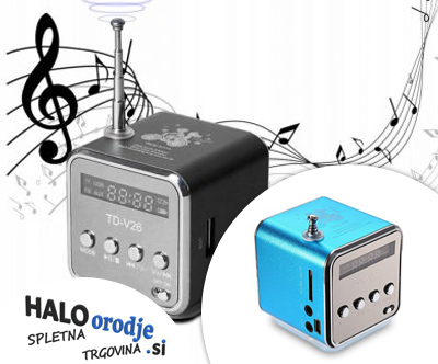 LED brezžični USB akumulatorski FM radio