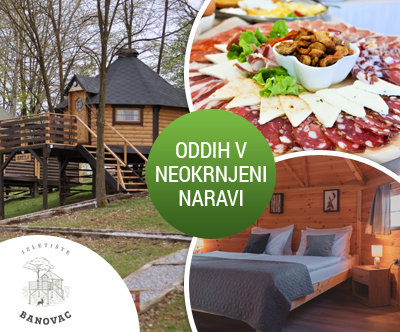 Izletište Banovac, Gornje Komarevo: glamping hiška