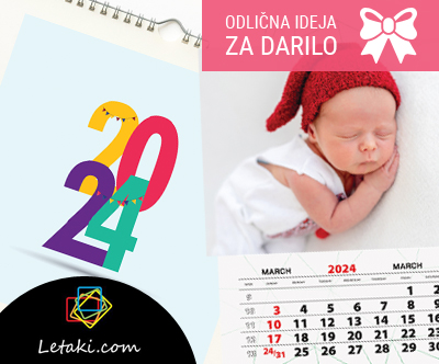 Personaliziran A4 koledar z vašimi slikami (13 listov)