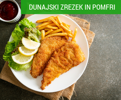 Gostilna pri Irenci; dunajski zrezek in pomfri
