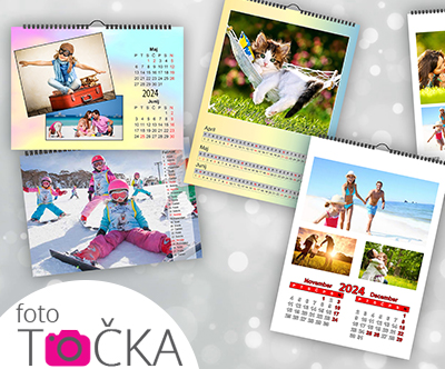 Personaliziran stenski koledar z vašimi fotografijami