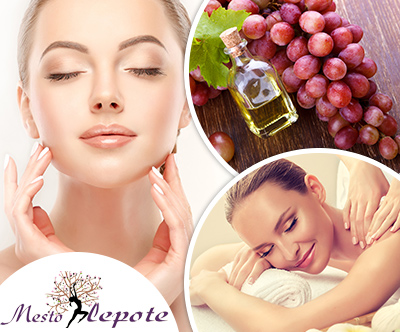 Salon Mesto lepote, masaža beauty Wine Therapy.