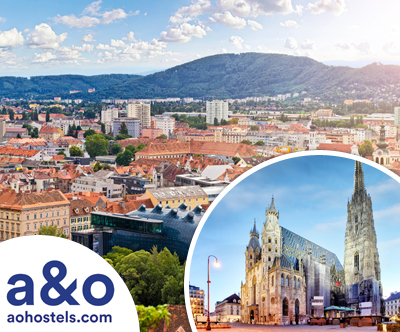 A&O hoteli, Dunaj/Gradec: 3x nocitev z zajtrkom