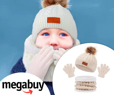 KnittSet, topel zimski otroški komplet
