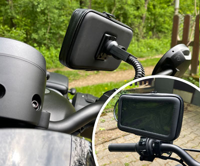 Strailer - nastavljiva motoristična torbica za telefon