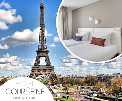 Hotel CourSeine 3*, La Défense, Paris, Francija Hotel CourSeine 3*, La Défense, Paris, Francija