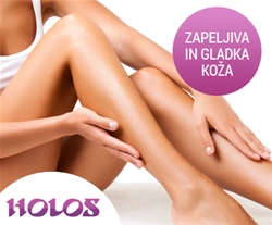 Salon Holos: depilacija polovice nog ali celotnih rok