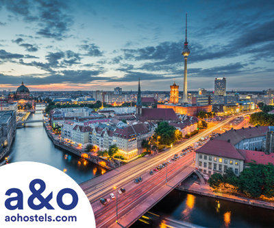 A&O hoteli, Berlin: super cena, 2x nočitev