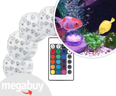4 vodoodporne LED lučke GlowWaterLights