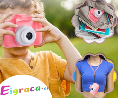 Otroški digitalni fotoaparat LCD SD 450mAh