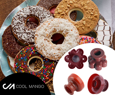 Večnamenski kalup za pripravo manjšega peciva - Donuty