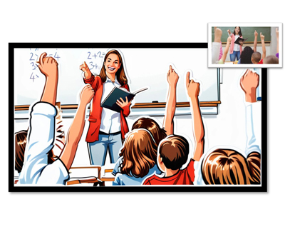 Personalizirana AI ilustracija na podlagi realne fotogr