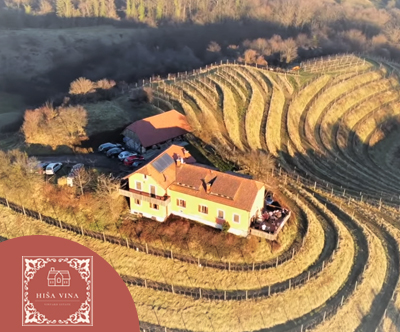 Hiša vina, Haloze: najem hiše za 15 oseb