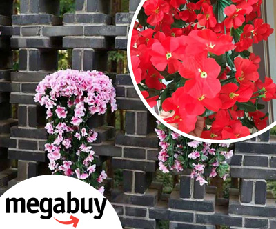 HangingFlowers, umetne viseče rože z naravnim izgledom