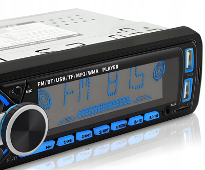 FM avtoradio z barvnim RGB LCD zaslonom