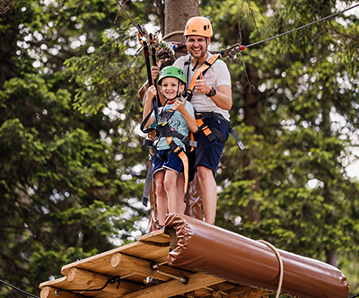 Adrenalinski park Kope: vstopnica z malico